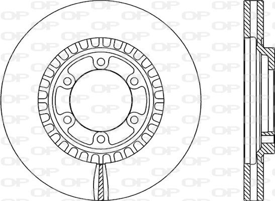 OPEN PARTS Тормозной диск BDR2085.20